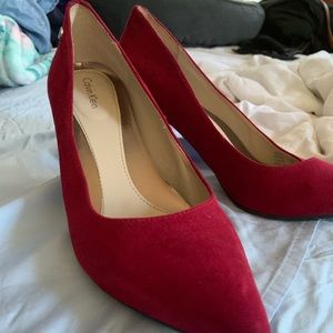 Calvin Klein red heels